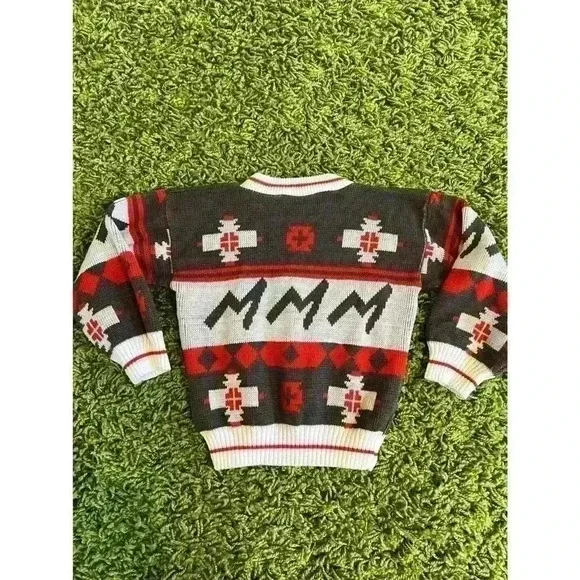 Vintage 80s Unique Knit Sweater - Picture 2 of 4